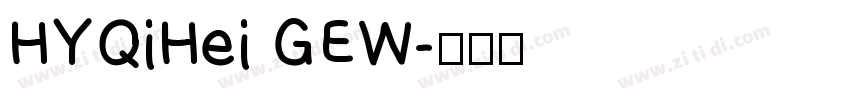 HYQiHei GEW字体转换